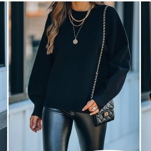 Lexa Knit Sweater in Black